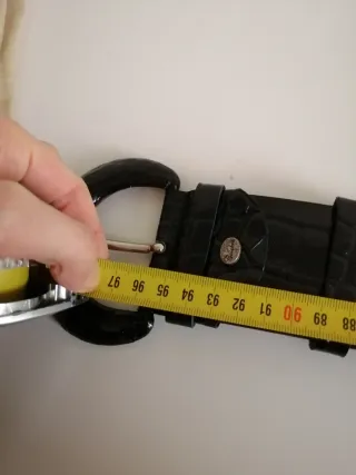 Cinturón ancho negro mujer