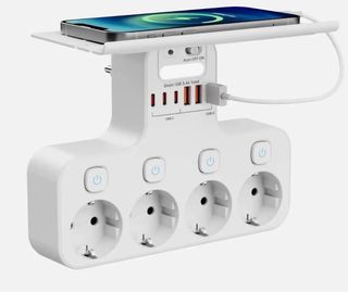 Enchufe UE 4 Tomas + 2 USB C + 2 USB A