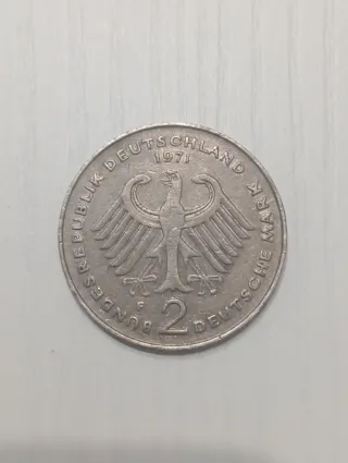 Moneda 2 Marcos Alemanes 1971