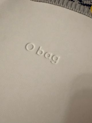 Borsa O bag bianca e gialla