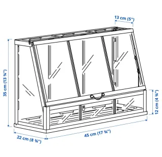 Invernadero Akerbar Ikea Negro