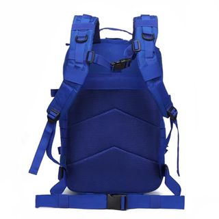 Mochila Táctica Militar 50L Azul + 2 Parches
