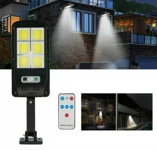 Faretto Solare LED con Telecomando e  sensore