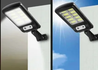 Faretto Solare LED con Telecomando e  sensore