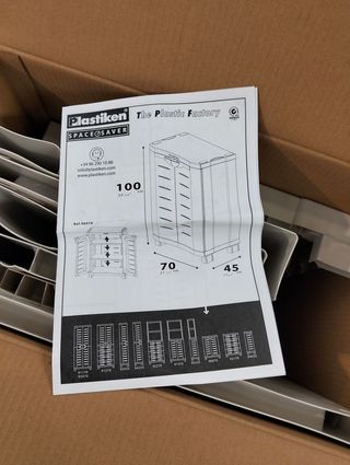 Armario de Resina PLASTIKEN 70 cm 2 Estantes Exterior