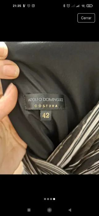 Vestido largo invitada Adolfo Domínguez COSTURA