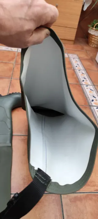 Botas de pesca altas verdes