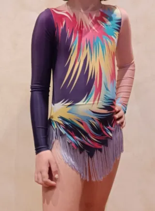 Maillot patinaje artístico talla 8/10 años