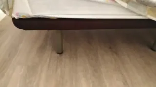 Cama y base tapizada de 90 x 200 cm