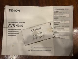 Manual AVR4310 + Micrófono Original Denon DM-A409