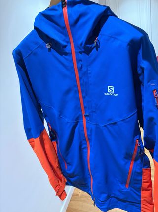 Chaqueta Salomon Azul y Naranja