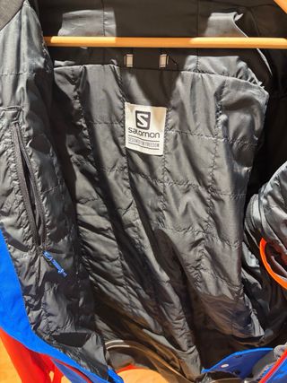 Chaqueta Salomon Azul y Naranja