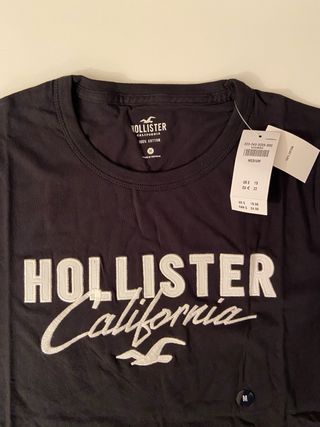 Camiseta Hollister Negra Talla M