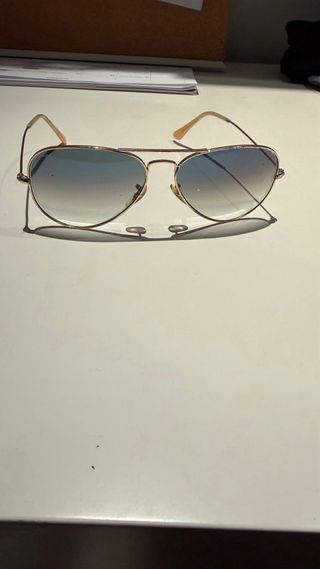 Gafas de sol Ray-Ban Aviator Azul Dorado nuevas