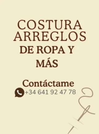 Servicios de Costura y arreglos de ropa ,