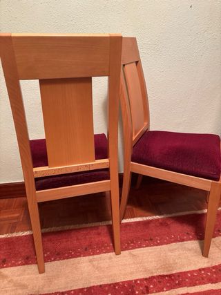 Sillas de comedor de madera