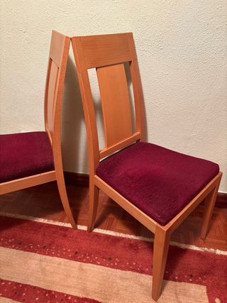Sillas de comedor de madera