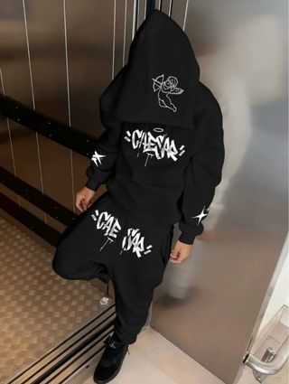 Conjunto Sudadera y Pantalón Negro