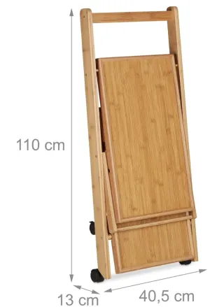 Carrito Camarera Relaxdays Plegable Ruedas