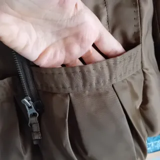 Pinko piumino marrone con pelliccia