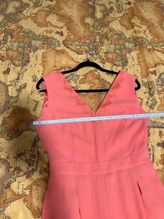 Tuta elegante arancione/rosa