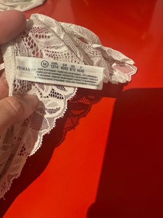 Bralette de encaje blanco