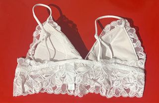 Bralette de encaje blanco