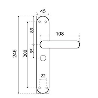 Lote 2 juegos manillas puerta doradas con condena