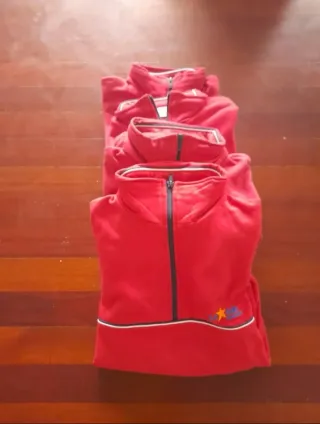 Sudadera La Salle Santander Roja Tallas 10-14.