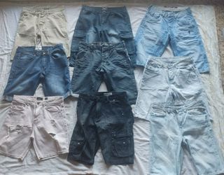 LOTE 9 PANTALONES VAQUEROS CORTOS