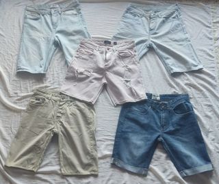 LOTE 9 PANTALONES VAQUEROS CORTOS
