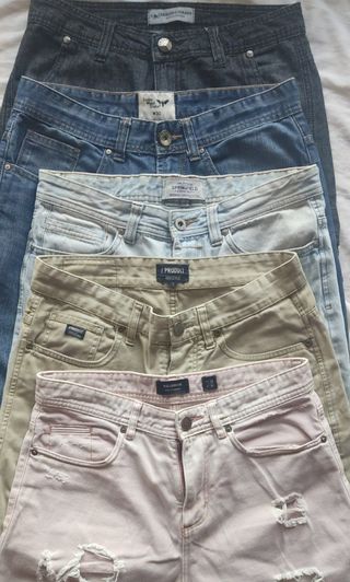 LOTE 9 PANTALONES VAQUEROS CORTOS