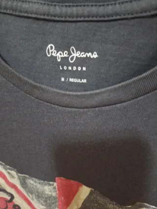 Camiseta Pepe Jeans Azul marino y Bandera UK