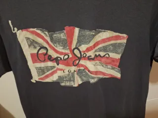 Camiseta Pepe Jeans Azul marino y Bandera UK