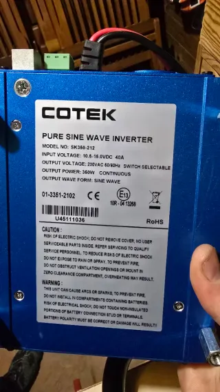 Convertidor Corriente Cotek 350W -220V