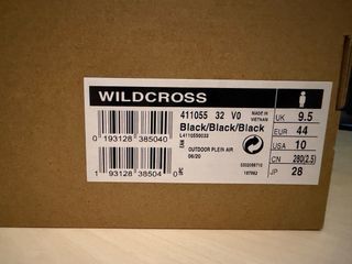 Zapatillas Salomon Talla 44 Wild Cross Negras