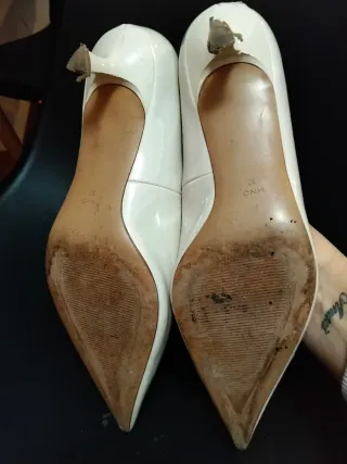 Zapatos de tacón Mango beige