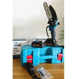 Motosega 6 pollici 48V Li-Ion con 2 Batterie