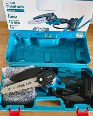 Motosega 6 pollici 48V Li-Ion con 2 Batterie