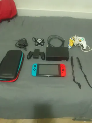 Nintendo Switch Azul/Rojo + Accesorios