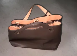 Bolso Zara Gris y marrón