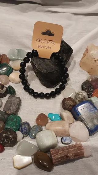 Pulsera Onyx 8mm Piedra Natural