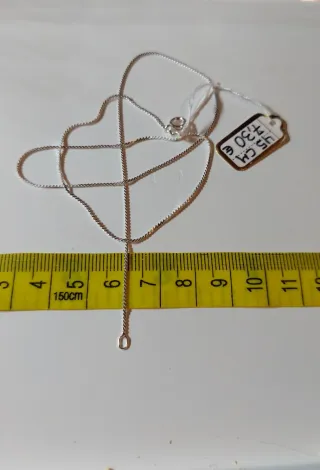 Cadena de Plata de Ley de 45cm
