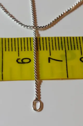 Cadena de Plata de Ley de 45cm