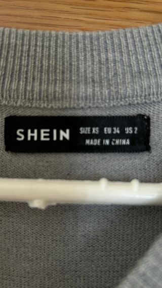 Vestido de punto gris SHEIN