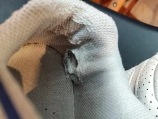 Zapatillas deportivas blancas y azules