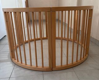 Parque infantil madera redondo