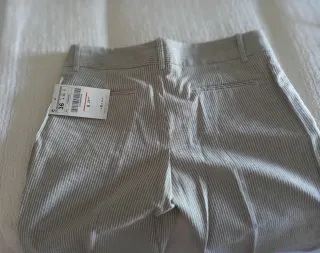 Pantalón Zara Rayas Grises Talla S