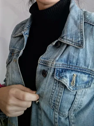 Cazadora vaquera azul