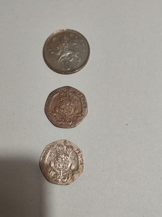 Colección 3 monedas Reina Isabel II